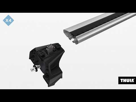 THULE 7106 Evo Flush Rail Fußsätze für Dachträger