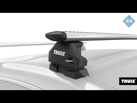 THULE 7107 Evo Fixpoint Fußsätze für Dachträger Fixpunkte