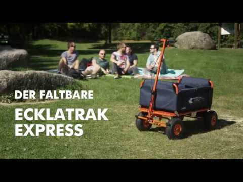 ECKLA Bollerwagen EcklaTrak Express faltbar rot mint Limited PS-Reifen 75410